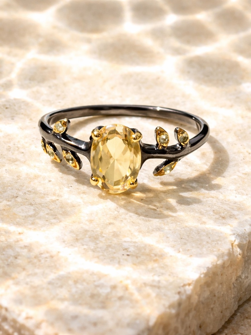 NEW! Citrine & Peridot Ring